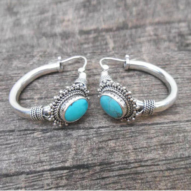 Vintage Blue-Green Earrings