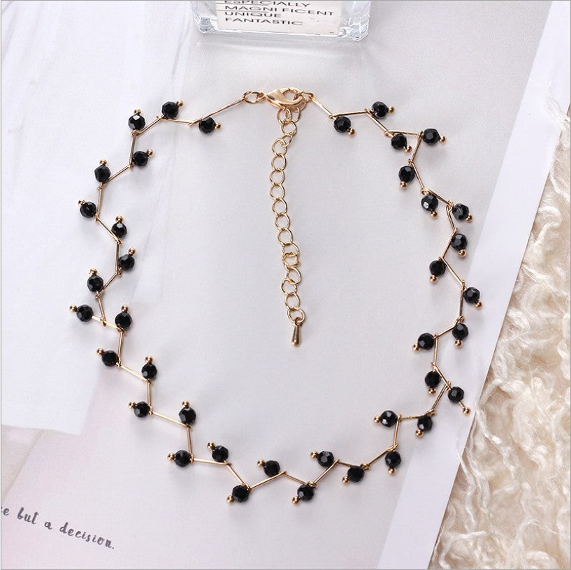 Talise Dark Gem Vine Necklace
