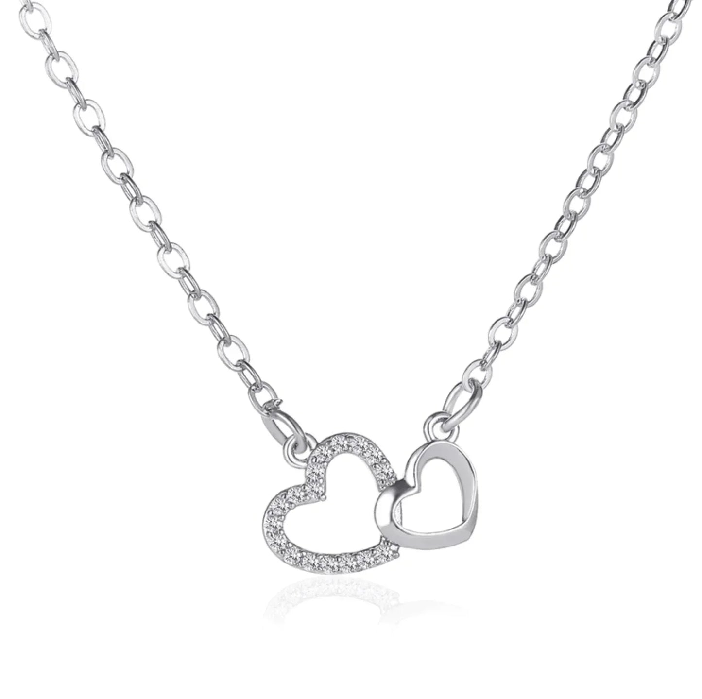 Double Heart Cynthia Necklace