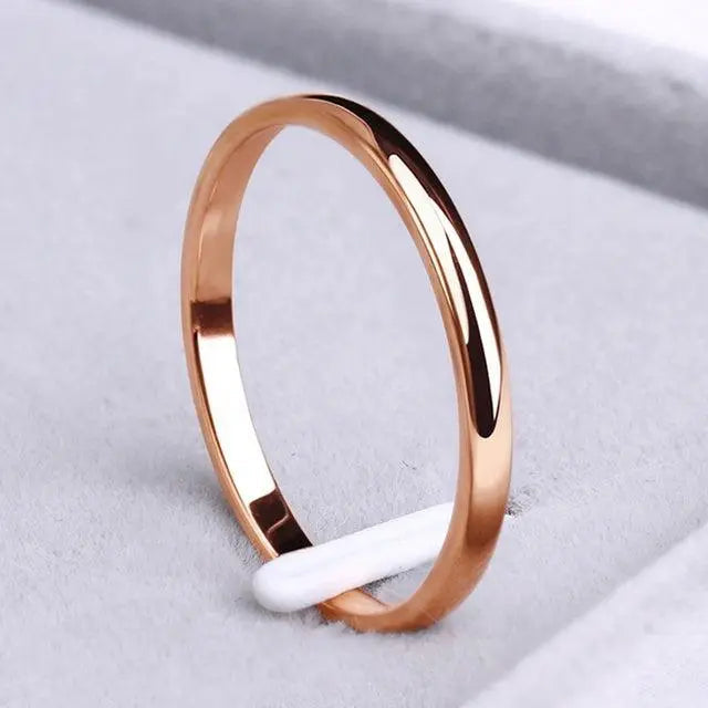 Simple golden and silver-tone ring