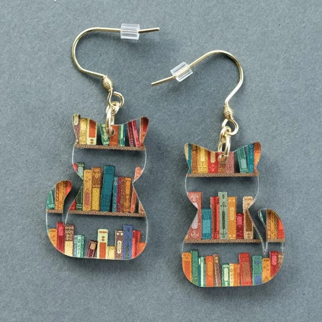 Vintage Multicolour Kitten Earrings