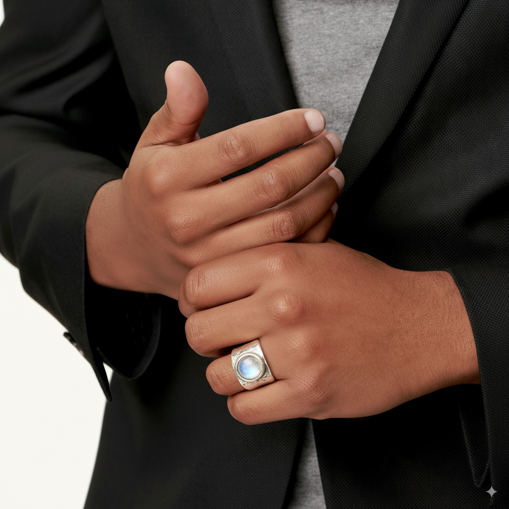 Bohemian Milky Stone Ring
