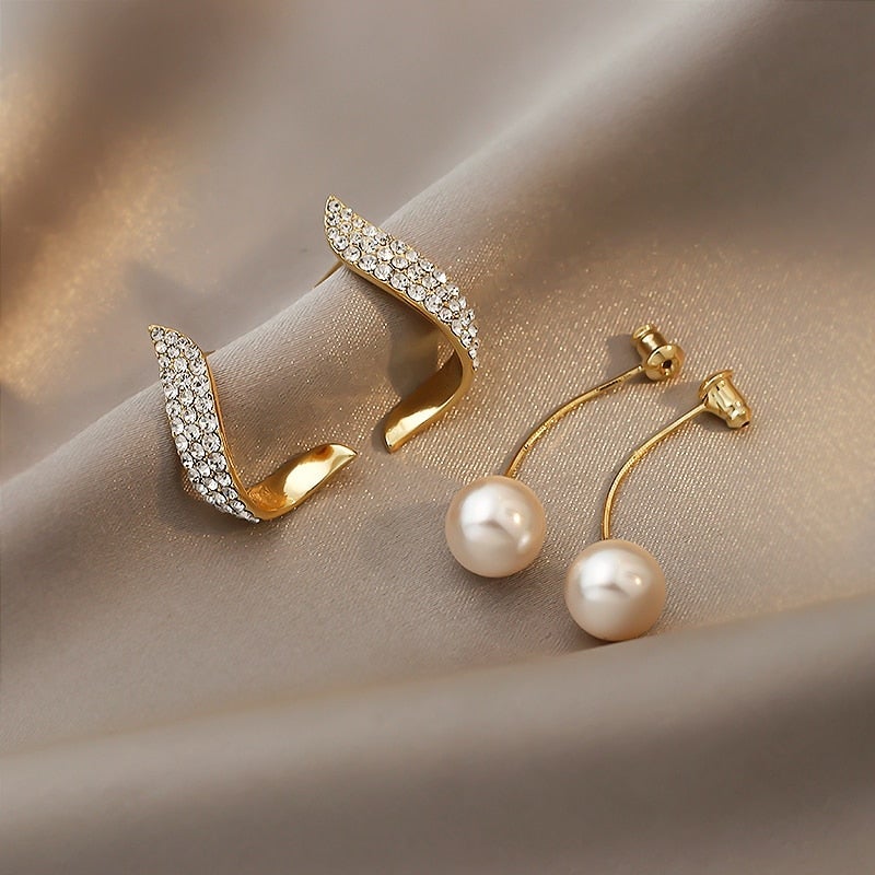 Gold-tone Bead Earrings