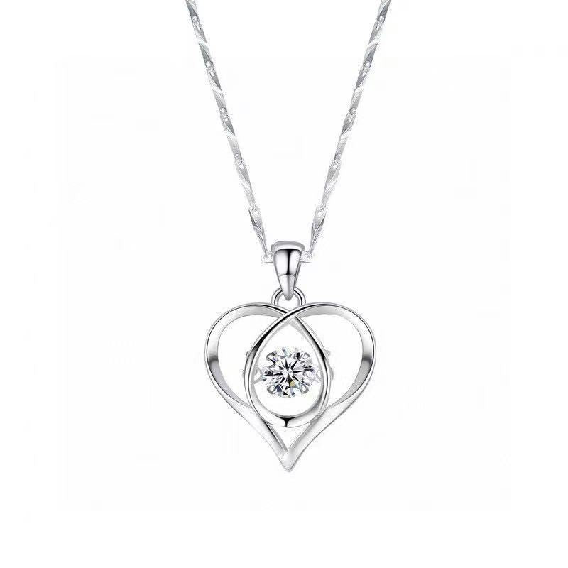 Enmity Cubic Zirconia Heart Necklace