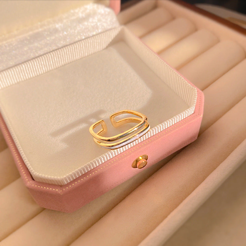 Olivia Gold-tone Geometric Ring