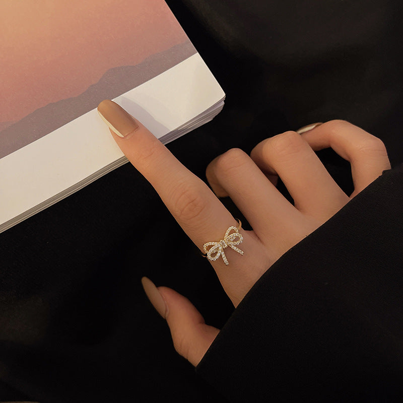 Henrietta Gold-tone Ribbon Ring