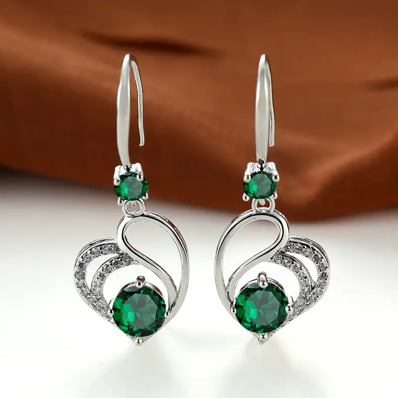 Seraphina Duval Earrings | White Gold-tone