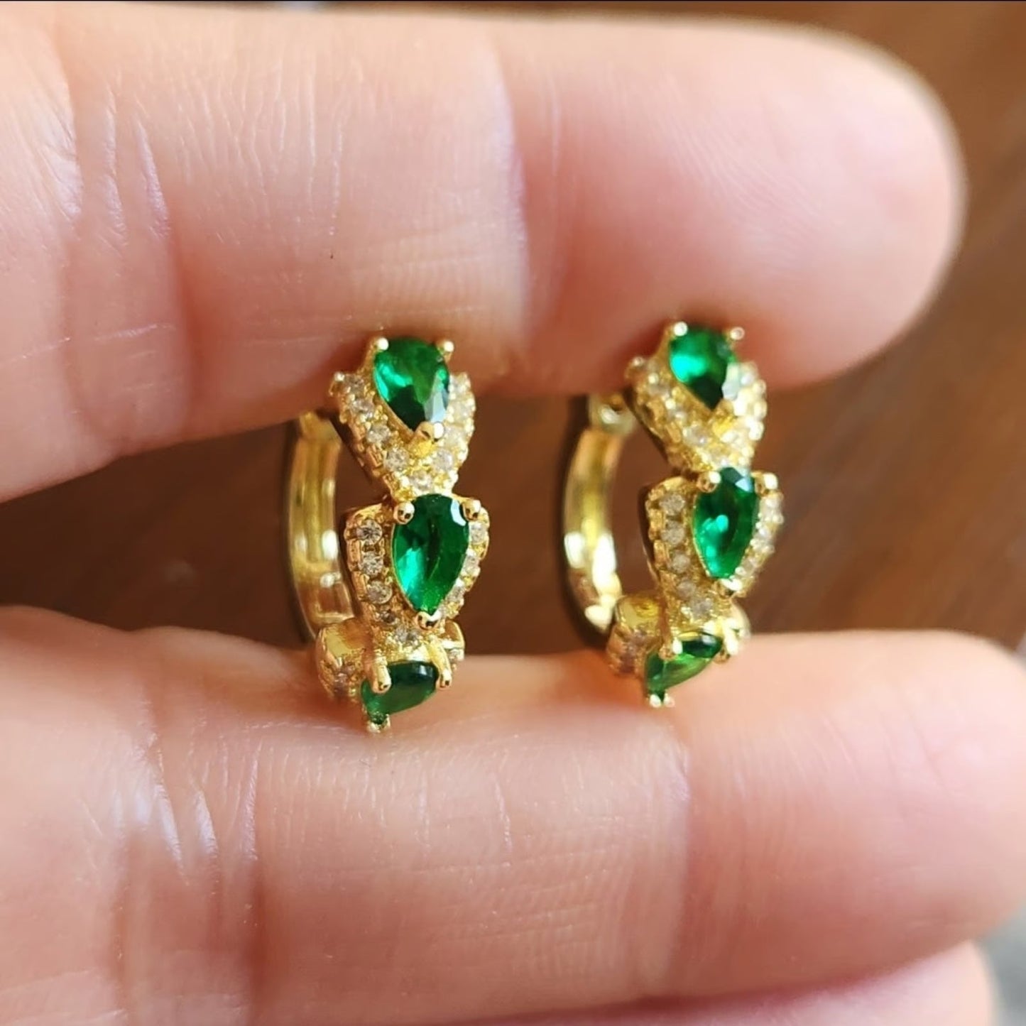 Sylvarra Jadelisse Earrings | Gold-tone