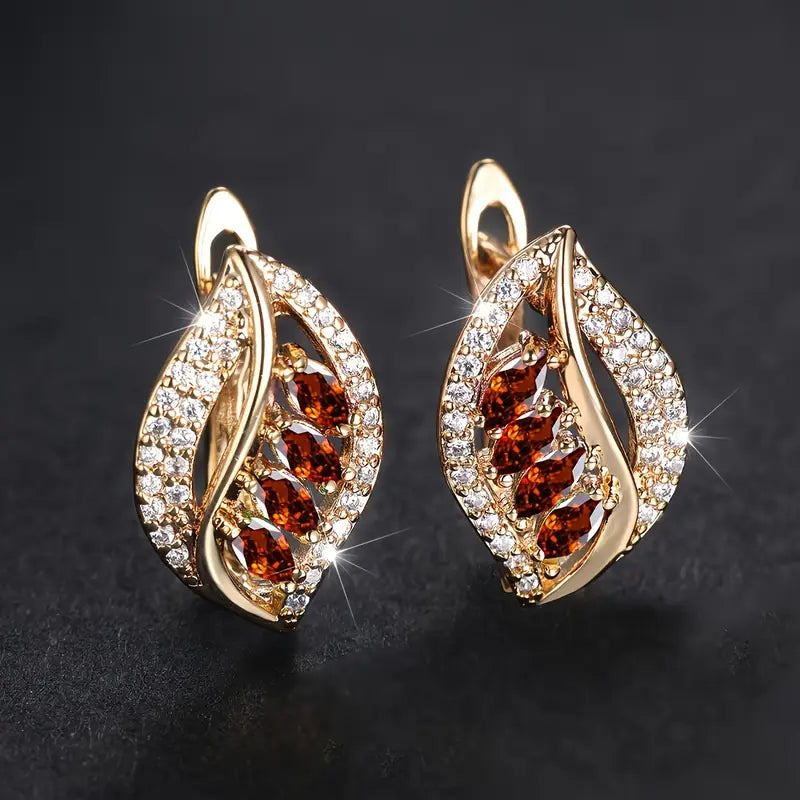 Isola Rosavere Earrings | Gold-tone