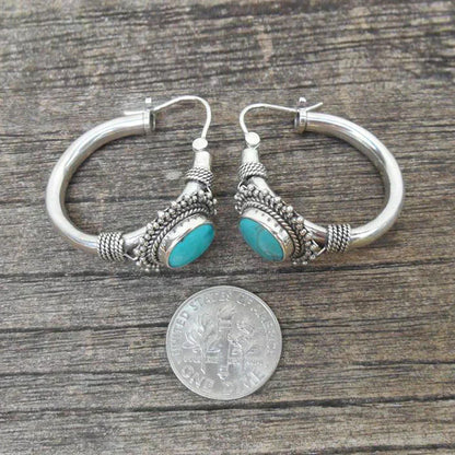 Vintage Blue-Green Earrings