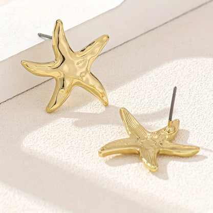 Gold-tone Starfish Earrings