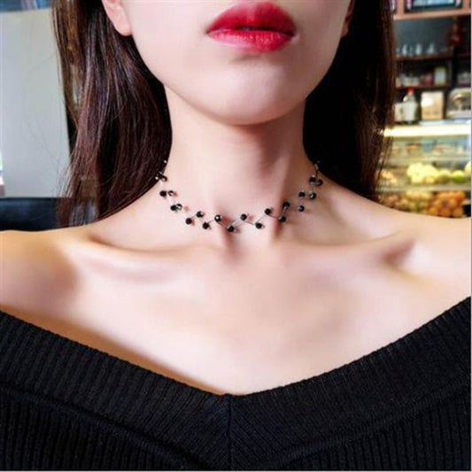 Talise Dark Gem Vine Necklace