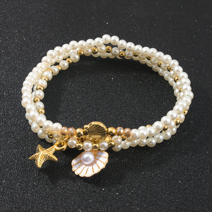 Set of 3 Elegant Bead Bracelets
