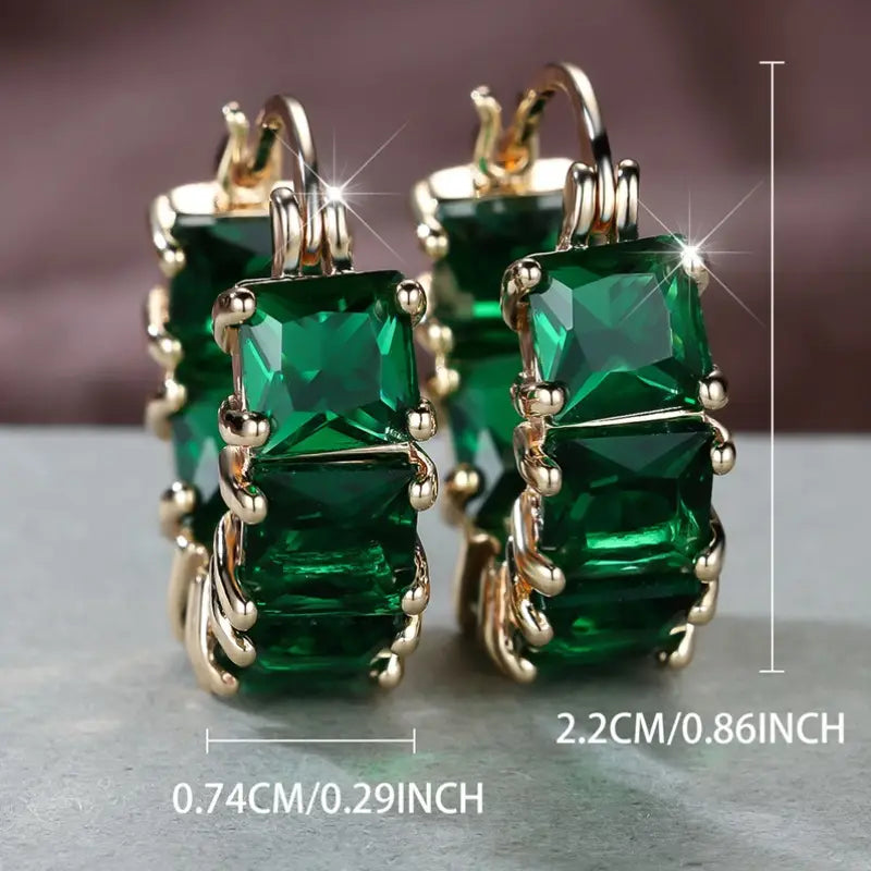 Rowena Emeris Earrings | Gold-tone