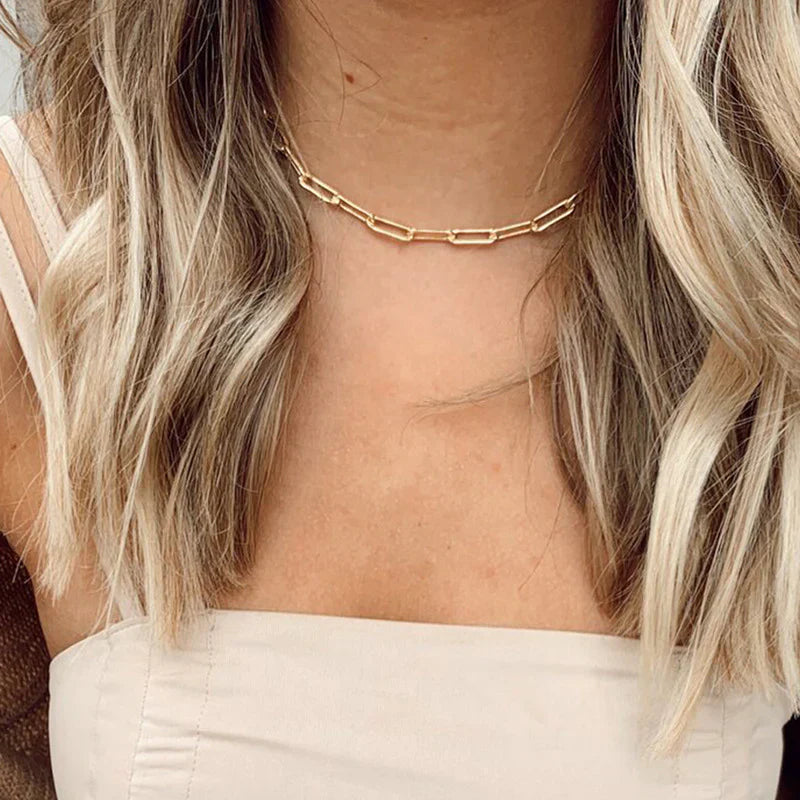 Archen Elegant Chain Necklace | Gold-tone