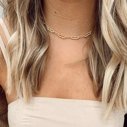 Archen Elegant Chain Necklace | Gold-tone