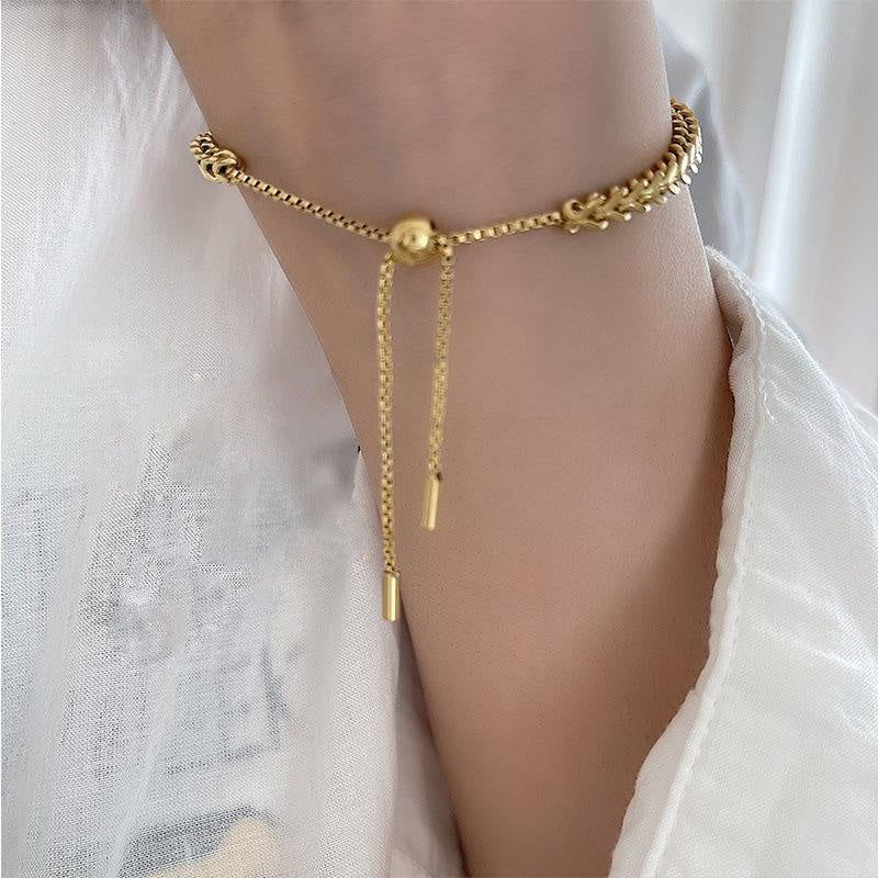 Gold-tone Fortress Bracelet