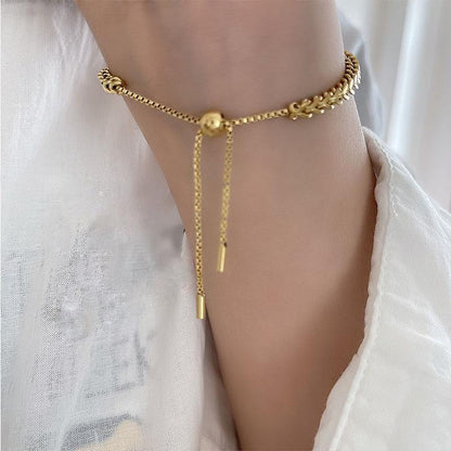 Gold-tone Fortress Bracelet