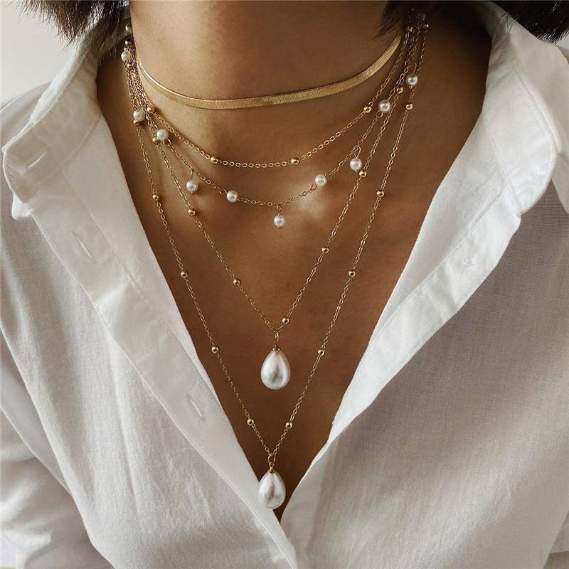 Amelie Layered Bead Necklace