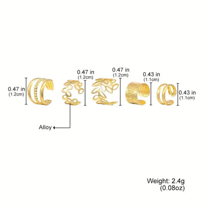 Hip Hop Y2K Style Earring Set