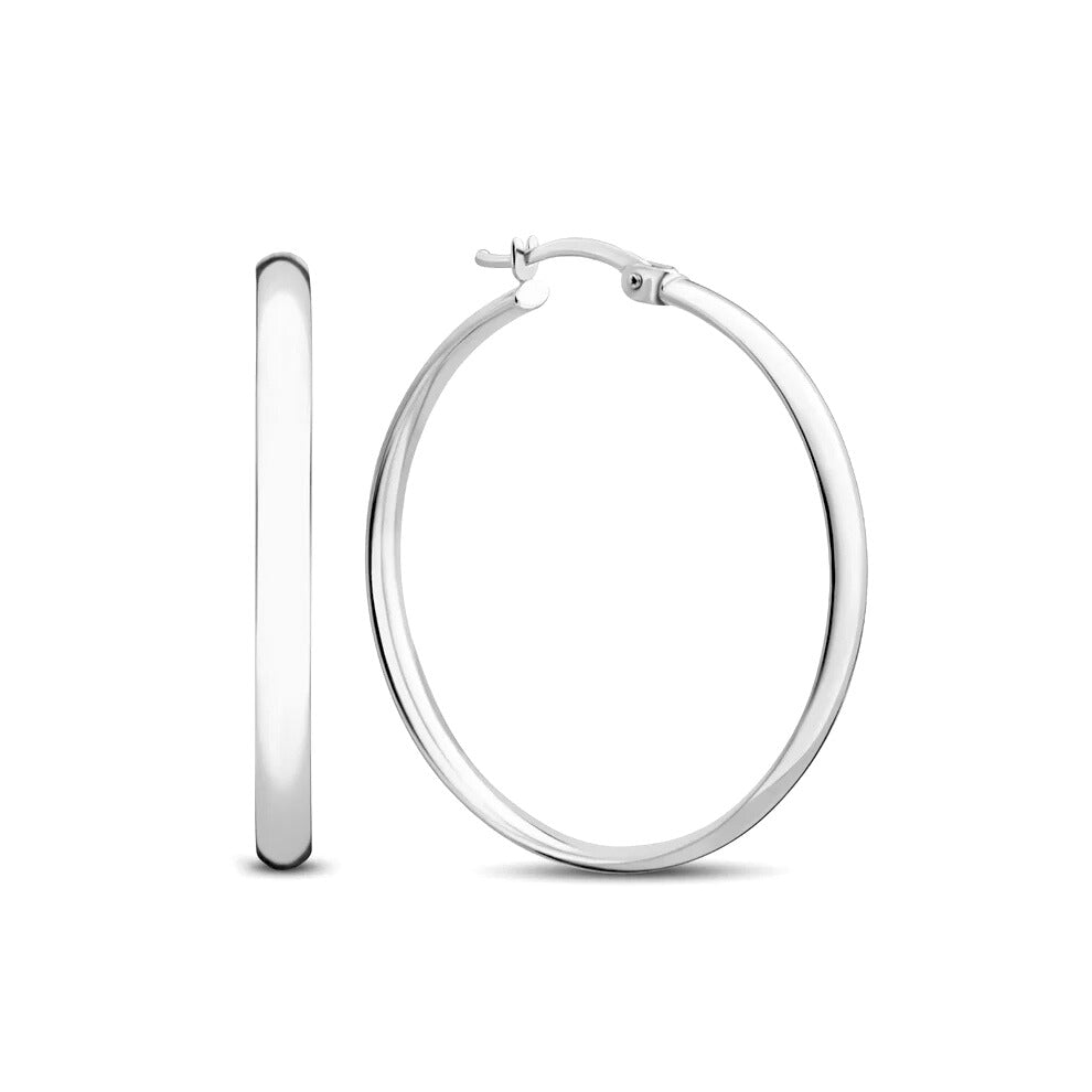 Noa Serane Earrings | White Gold-tone