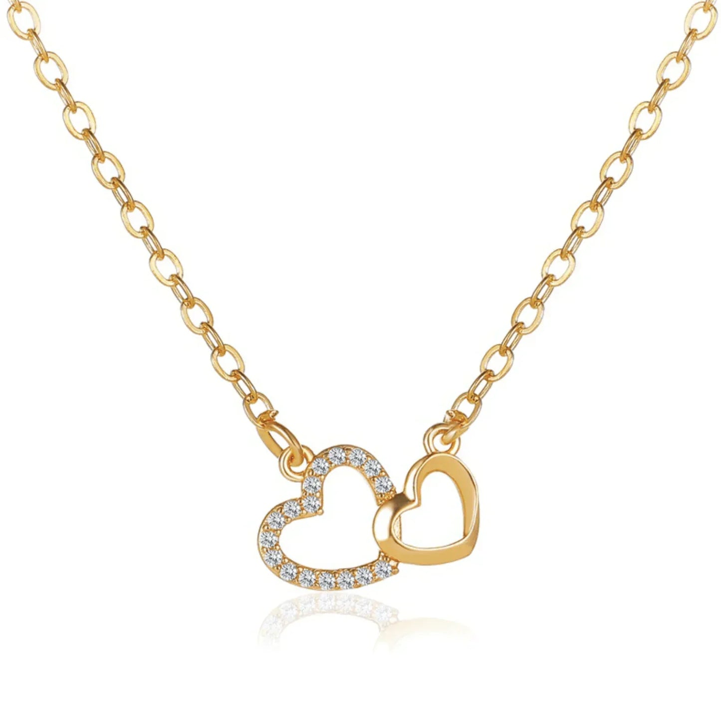 Double Heart Cynthia Necklace