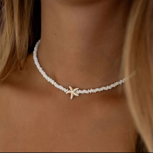 Bohemian Starfish Necklace for Summer
