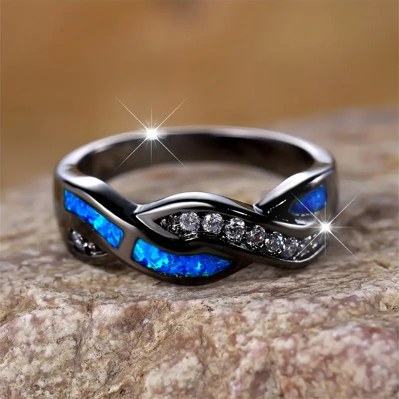 Thessia Lunebray Ring | White Gold-tone