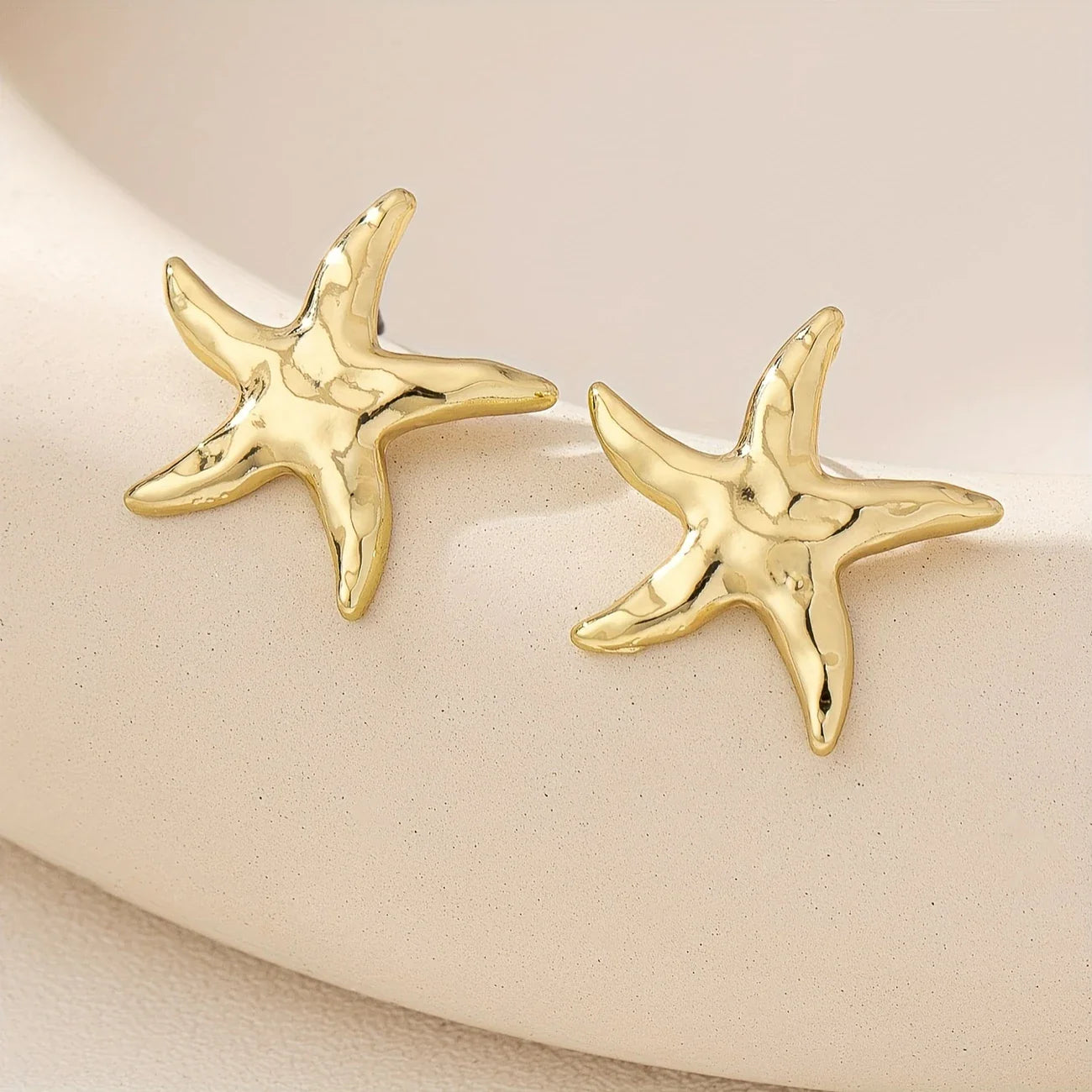 Gold-tone Starfish Earrings