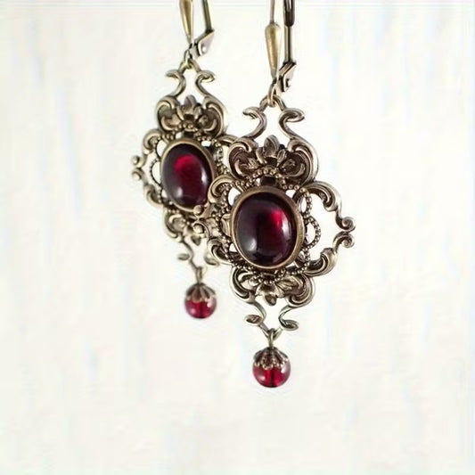 Red Gem Earrings