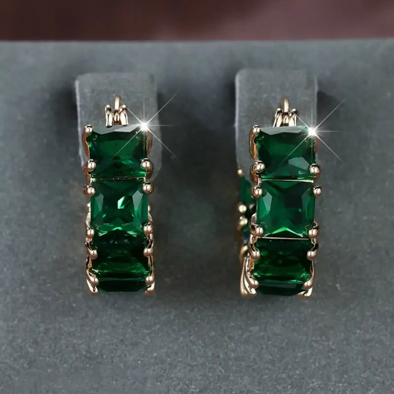 Rowena Emeris Earrings | Gold-tone
