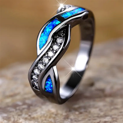 Thessia Lunebray Ring | White Gold-tone