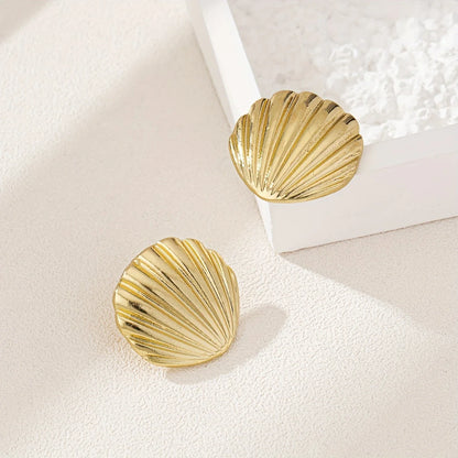 Everyday Bohemian Gold-tone Shell Earrings