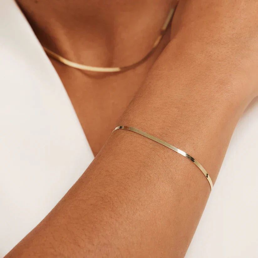 Soleil Serpent Bracelet | Gold-tone