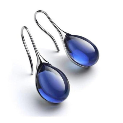 Gold-tone and Silver-Tone Drop Crystal Earrings