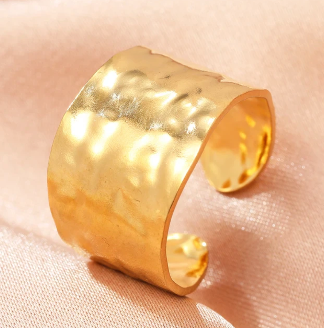 Gold-tone Greek Ring
