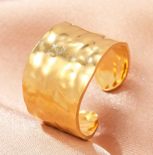 Gold-tone Greek Ring