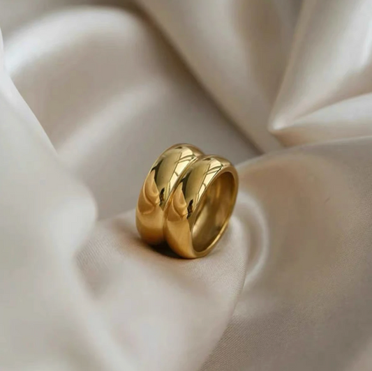 Gold-tone Classic Double Ring