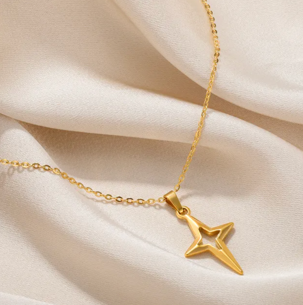 Gold-tone Shooting Star Necklace