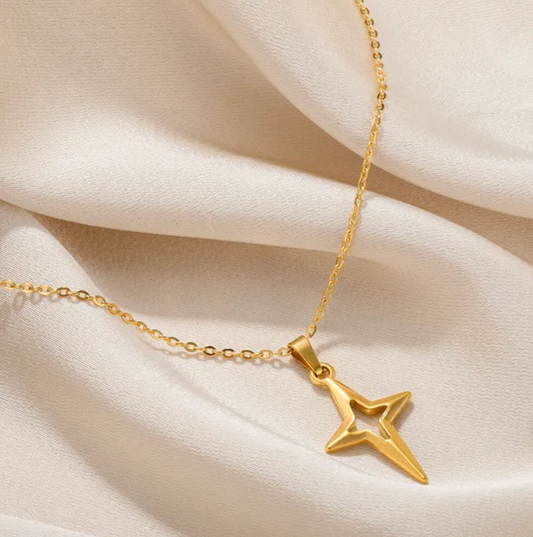 Gold-tone Shooting Star Necklace