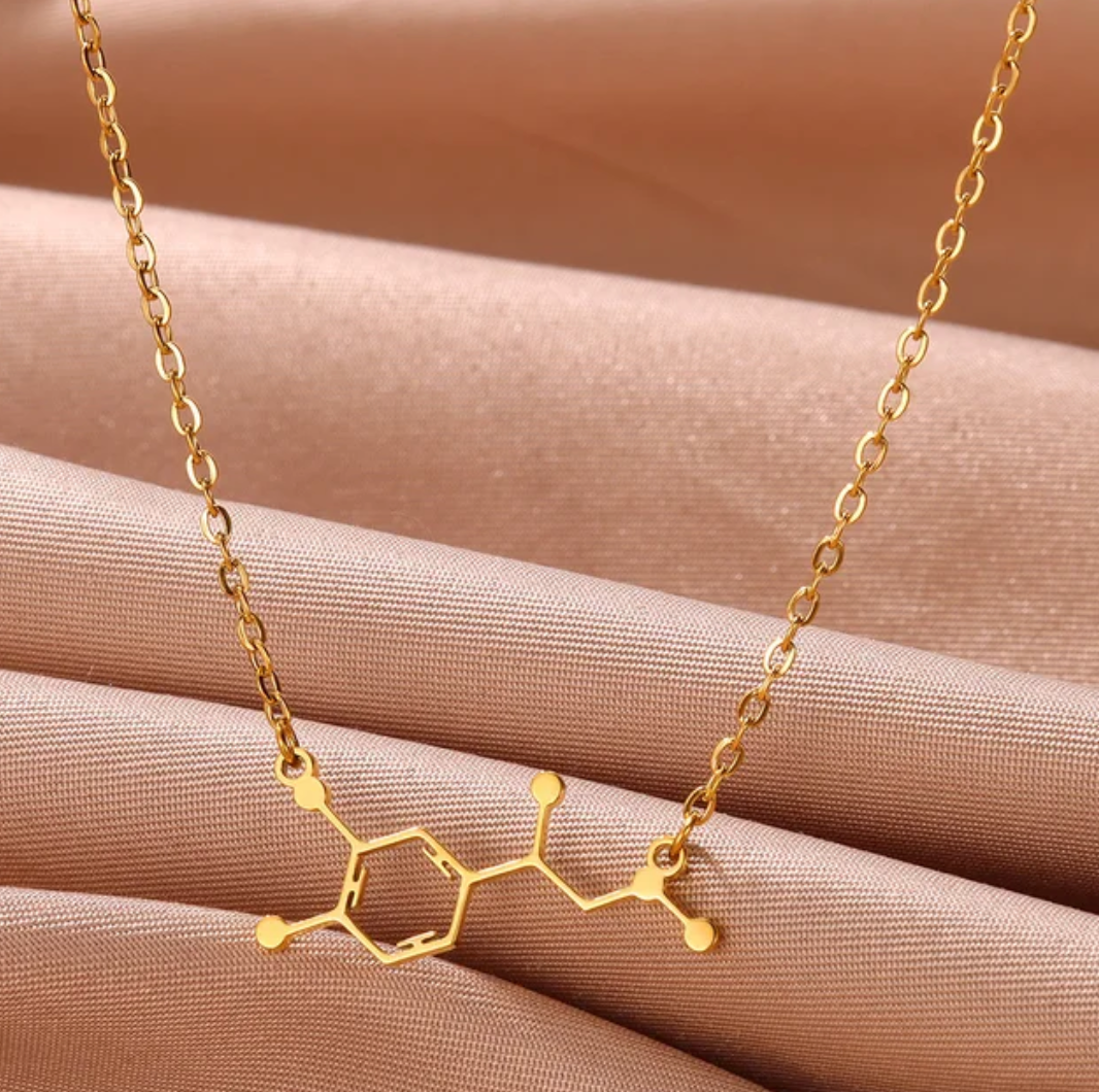 Gold-tone Happiness Dopamine Necklace