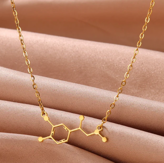 Gold-tone Happiness Dopamine Necklace