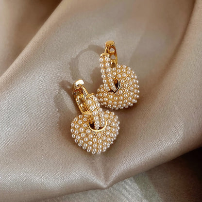 Gold-tone Love Bead Earrings