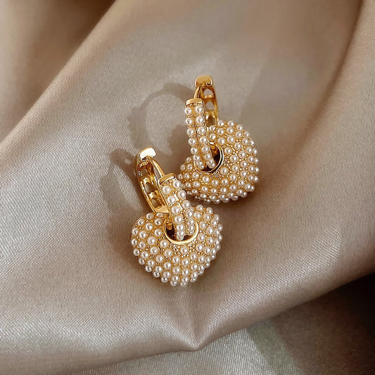 Gold-tone Love Bead Earrings