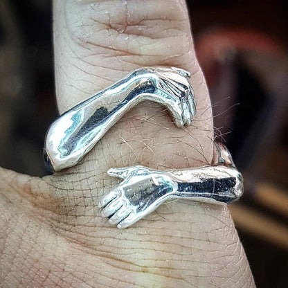 Silver-tone Hug Ring