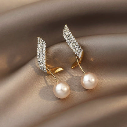 Gold-tone Bead Earrings