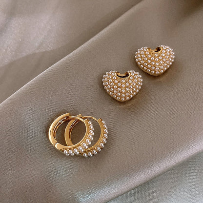Gold-tone Love Bead Earrings