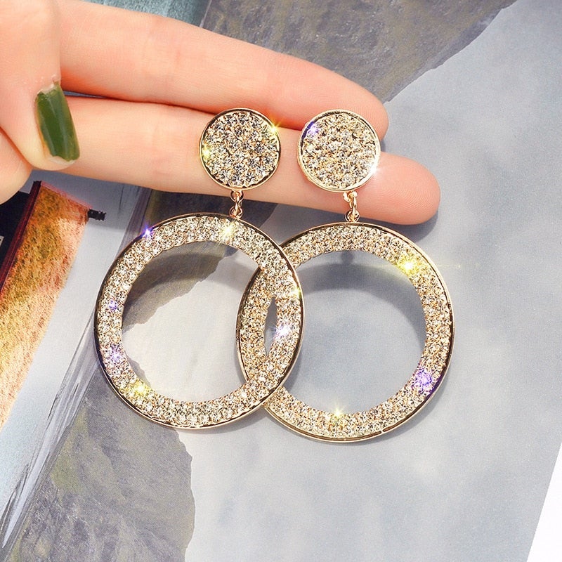 Gold-tone and Silver-Tone Cubic Zirconia Earrings