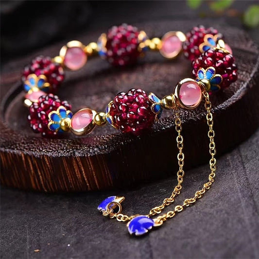 Garnet Accent Bracelet