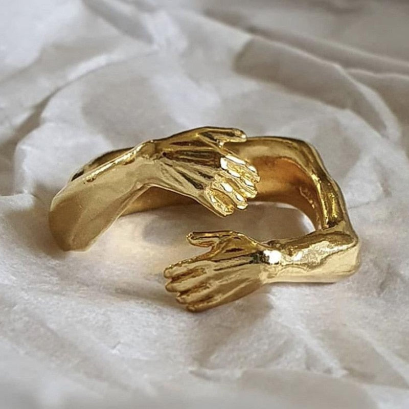 Silver-tone Hug Ring